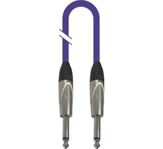 Force FGC-09/3 VT Шнур гитарный Jack1/4"(M)-Jack1/4(M), цвет фиолетовый