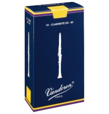 Vandoren CR1025 Трости для кларнета Bb Традиционные №2,5 (10шт)