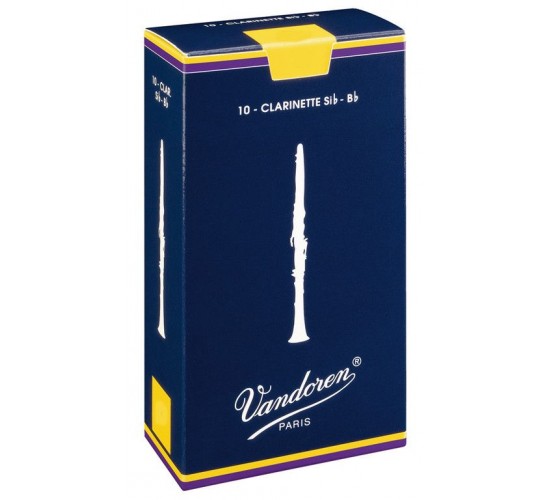 Vandoren CR1025 Трости для кларнета Bb Традиционные №2,5 (10шт)