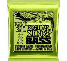 Ernie Ball 2856 струны для бас-гитары Regular Slinky Nckl Wnd Medium Scale (45-105)