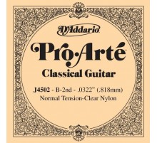 D'Addario J4502 Pro-Arte Отдельная 2-ая струна для классической гитары, нейлон