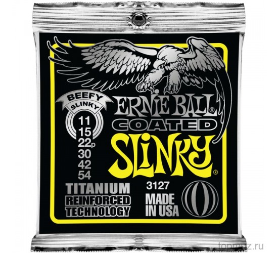 Ernie Ball 3127 струны для электрогитары Titanium RPS Beefy Slinky (11-15-22р-30-42-54)