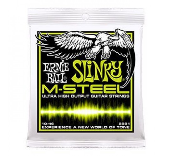 Ernie Ball 2921 струны для электрогитары M-STEEL Regular Slinky (10-13-17-26-36-46)