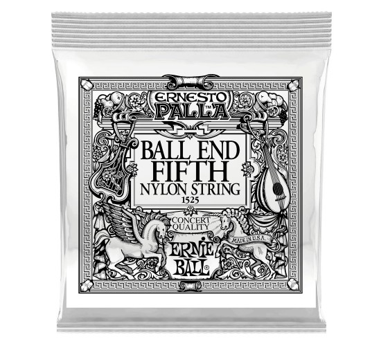 Ernie Ball 1525 5я струна для классической гитары. Золотая плетка, шарик, калибр .036
