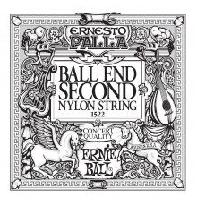 Ernie Ball 1522 2я струна для классической гитары. Черный нейлон, шарик, калибр .032