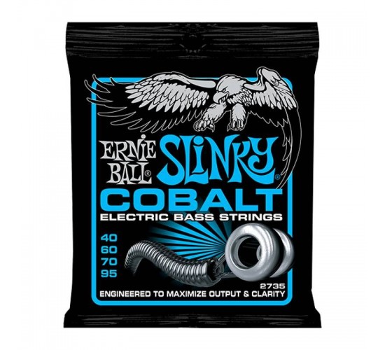 Ernie Ball 2736 струны для 5-струнной бас-гитары Cobalt Bass Slinky 5 (45-65-80-100-130)