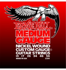 Ernie Ball 2204 струны для эл.гитары Nickel Wound Medium (13-17-26-34-46-56)