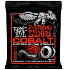 Ernie Ball 2730 струны для 7стр. эл.гитары Cobalt Electric Skinny Top Heavy Bottom Slinky 7 (10-13-17-30-42-52-62) обмотка кобальт