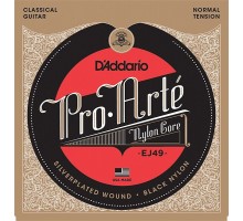 D'Addario EJ49 PRO ARTE Струны для классической гитары нейлоновые Normal черный нейлон