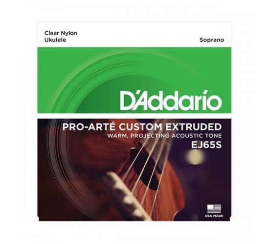 D'Addario EJ65S Pro-Arte Custom Extruded Комплект струн для укулеле сопрано