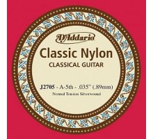 D'Addario J2705 Classical отдельная 5-ая струна для классической гитары, нейлон, норм. натяжение