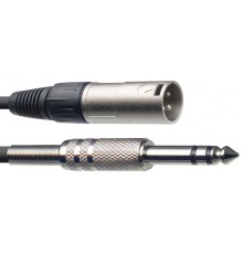 Stagg SAC10PSXM DL аудиокабель, XLR/jack (папа/папа), 10 метров, симметричный, цвет черный