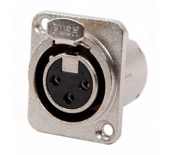 Force CFA-060 3-х контактный панельный разъем XLR «мама» с защелкой