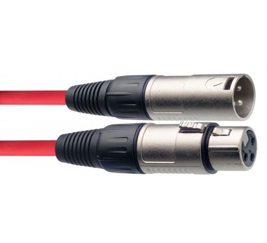Stagg SMC10 CRD микрофонный шнур, xlr-xlr, длина 10 метров, цвет красный
