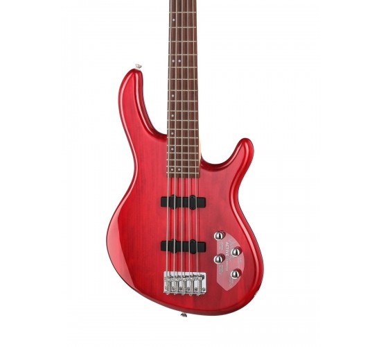 Cort Action Bass V Plus TR бас-гитара 5 струн, цвет Transparent Red