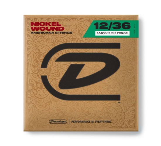 Dunlop DJN1236 Комплект струн для банджо тенор, никель, 12-36