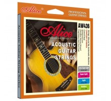 Alice AW436-SL Комплект струн для акустической гитары, фосфорная бронза, 11-52