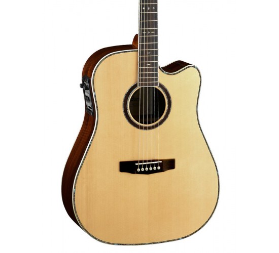 Cort MR740FX NAT электроакустическая гитара, цельный массив, цвет натуральный лак