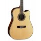 Cort MR740FX NAT электроакустическая гитара, цельный массив, цвет натуральный лак