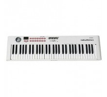 Icon Neuron 6 White MIDI-клавиатура USB фортепианного типа, 61 клавиша, джойстик, фейдер, 14 кнопок с MIDI функциями, 20 ячеек памяти, питание USB 2.0. Цвет белый