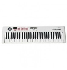 Icon Neuron 6 White MIDI-клавиатура USB фортепианного типа, 61 клавиша, джойстик, фейдер, 14 кнопок с MIDI функциями, 20 ячеек памяти, питание USB 2.0. Цвет белый