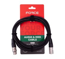Force FMC-14/3 шнур микрофонный XLR (F) - XLR (M)  (3мх6мм)