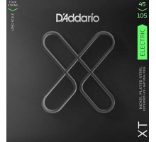 D'Addario XTB45105 комплект струн для бас-гитары, никелированные, 45-105, с покрытием
