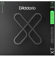 D'Addario XTB45105 комплект струн для бас-гитары, никелированные, 45-105, с покрытием