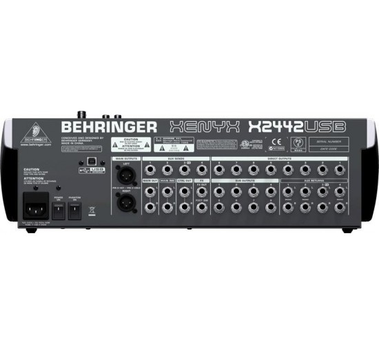Behringer X2442USB малошумящий микшерный пульт с USB-интерфейсом