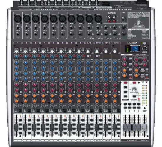 Behringer X2442USB малошумящий микшерный пульт с USB-интерфейсом