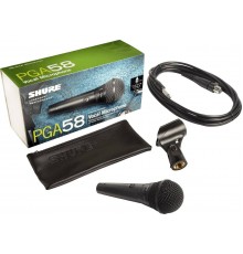 Shure PGA58-QTR-E кардиоидный вокальный микрофон c выключателем, с кабелем XLR -1/4