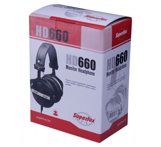 Superlux HD660 профессиональные закрытые наушники для мониторинга