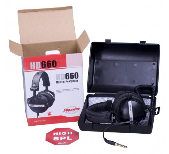 Superlux HD660 профессиональные закрытые наушники для мониторинга