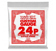 Ernie Ball 1024 струна для электро и акустических гитар. Сталь, калибр .024
