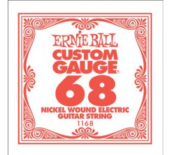 Ernie Ball 1168 струна для электро гитар. Никель. калибр .068