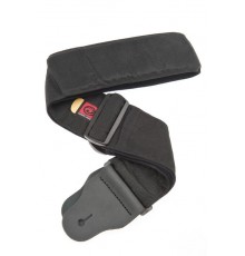 Planet Waves 74T000 Ремень для бас-гитары, ширина 74мм, с внутренней мягкой прокладкой, черный