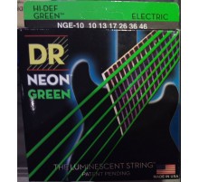 DR NGE-10 Струны для электрогитары NEON Green Electric 10-46