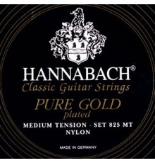 Hannabach 825MT Black PURE GOLD Комплект струн для классической гитары нейлон/позолоченные