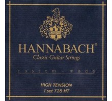 Hannabach 728HT Custom Made Blue Комплект струн для классической гитары, сильное натяжение 728HT