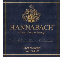 Hannabach 728HT Custom Made Blue Комплект струн для классической гитары, сильное натяжение 728HT