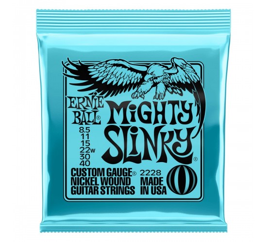 Ernie Ball 2228 струны для эл.гитары Nickel Wound Mighty Slinky (8.5-11-15-22w-30-40)