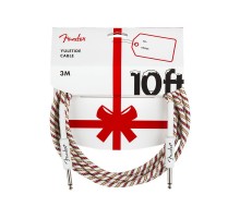 Fender 10' Yuletide RED/GRN инструментальный кабель, длина 3м