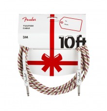Fender 10' Yuletide RED/GRN инструментальный кабель, длина 3м