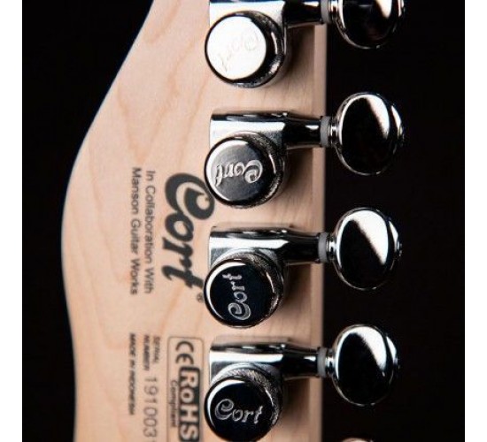 Cort Manson MBM-1 SBLK Matthew Bellamy Muse signature электрогитара, цвет матовый черный