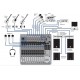 Behringer QX2442USB микшер, 16 каналов, USB/Audio интерфейс, DSP, 8 каналов компрессоров,4 группы