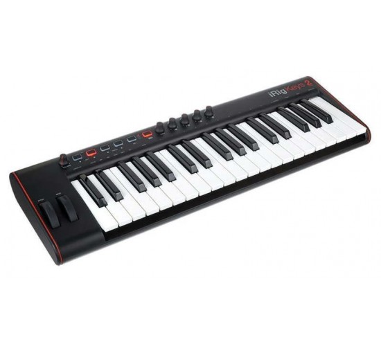 IK Multimedia iRig Keys 2 Pro USB MIDI-клавиатура для Mac/PC и iOS/Android, 37 клавиш