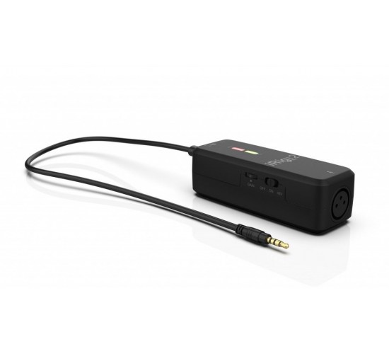 IK Multimedia iRig Pre 2 микрофонный интерфейс XLR и предусилитель для iOS, Android и цифровых фото