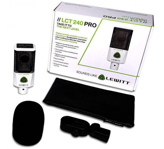 Lewitt LCT 240 PRO White студийный микрофон с большой диафрагмой