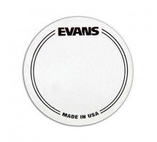 Evans EQPC1 Наклейка нейлоновая на рабочий пластик бас барабана, прозрачная, одиночная педаль, кругл