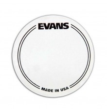 Evans EQPC1 Наклейка нейлоновая на рабочий пластик бас барабана, прозрачная, одиночная педаль, кругл